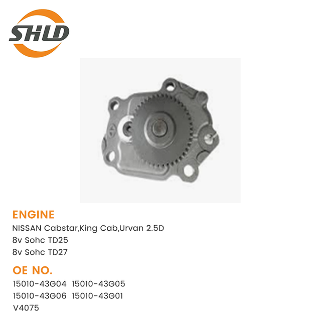 YSK-NS1553 YSK-NS1041 15010-43G04 15010-43G05 15010-43G06 15010-43G01 V4075 OILPUMP FOR NISSAN TD25 TD27