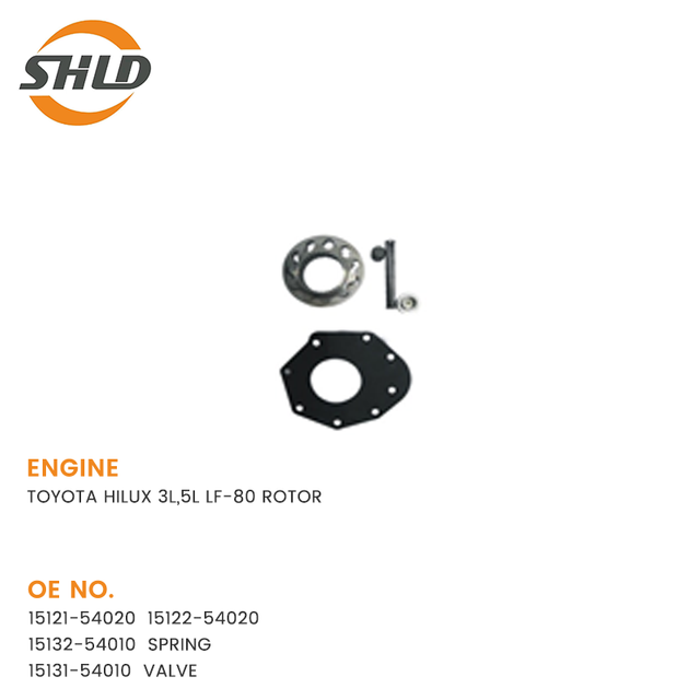 15121-54020 15122-54020 15132-54010 SPRING 15131-54010 VALVE TOYOTA HILUX 3L,5L LF-80 ROTOR YSK-TA1358K