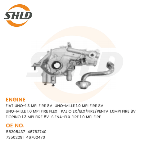 55205437 OilPump For FIAT UNO-1.3 MPI FIRE 8V UNO-MILLE 1.0 MPI FIRE 8V UNO-MILLE 1.0 MPI FIRE FLEX PALIO EX/ELX/FIRE/PENTA 